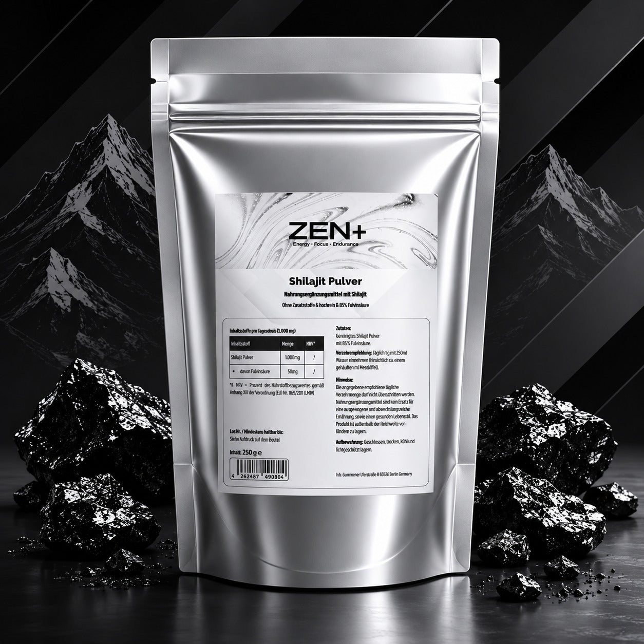 Shilajit Pulver - 5% Fulvinsäure - 250g